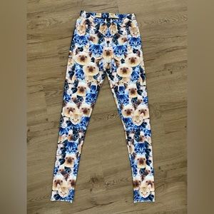 Crazy cat leggings - brand new!
